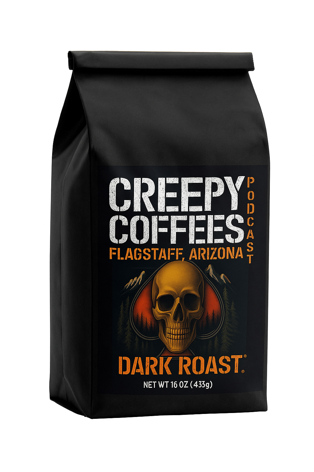 CREEPY COFFEES DARK ROAST (Whole Bean) 12oz