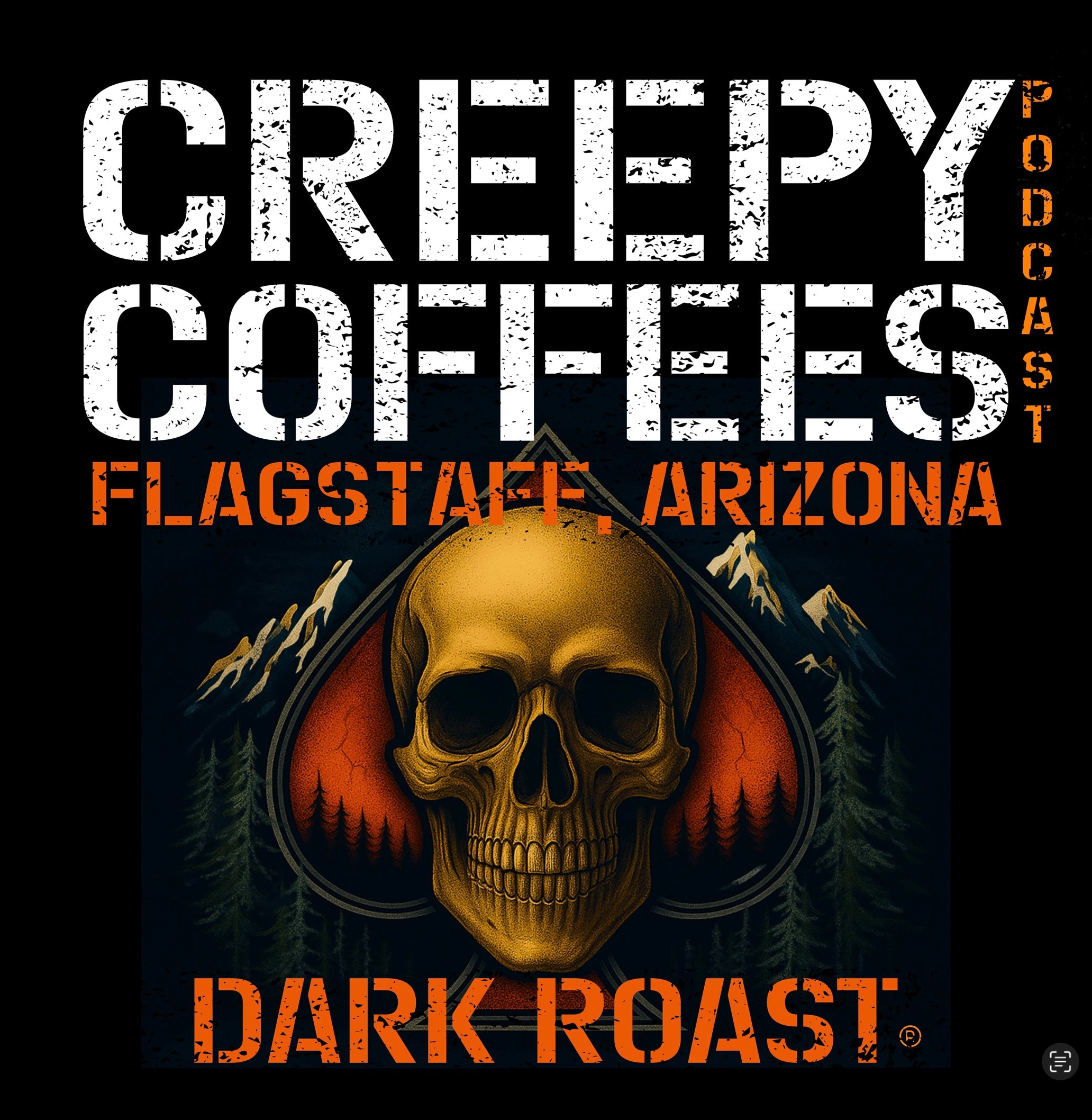 CREEPY COFFEES DARK ROAST (Whole Bean) 12oz