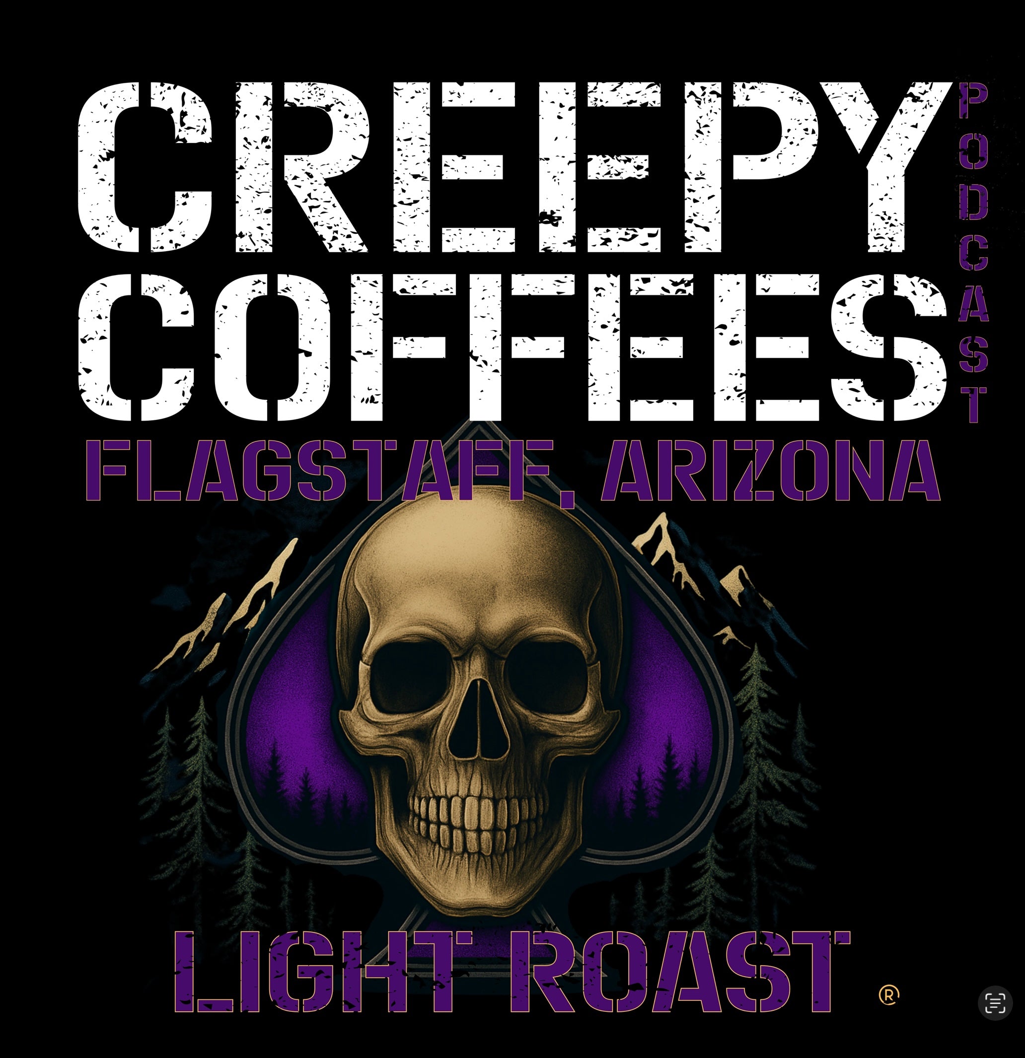 CREEPY COFFEES LIGHT ROAST  (Whole Bean)12oz